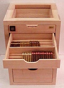 Custom built-in cigar humidor